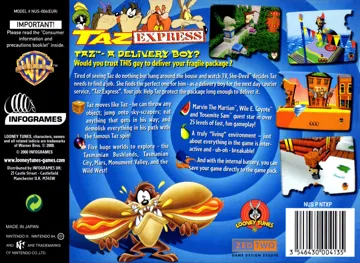 Taz Express (Europe) (En,Fr,De,Es,It,Nl) box cover back